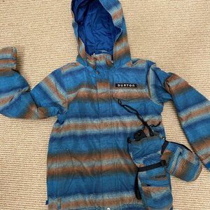 BURTON DRYRIDE SKI BOARD JACKET W/ MATCHING GLOVES